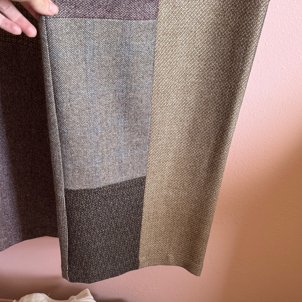 Patchwork Wool Trousers - Picture 9 of 13